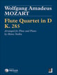 FLUTE QUARTET IN D K285 FLUTE cover